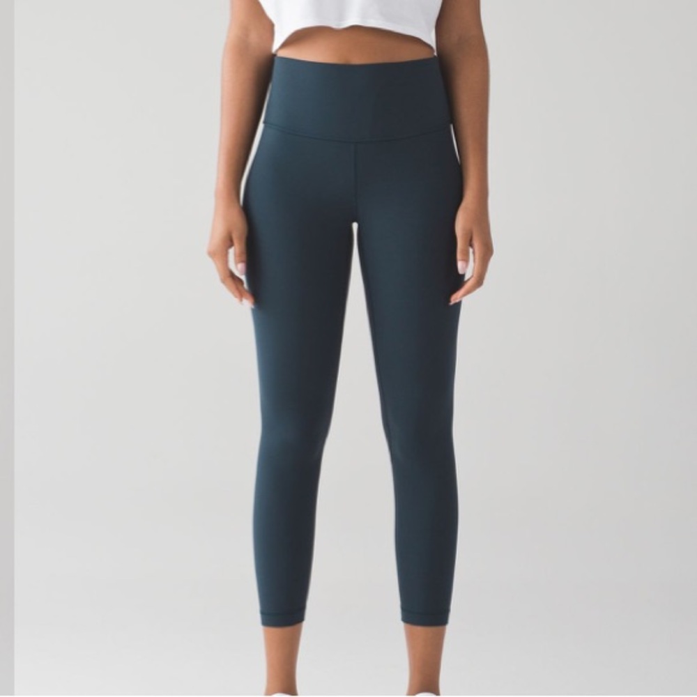 Lululemon Green Solid Align High Rise Leggings Pa… - image 1